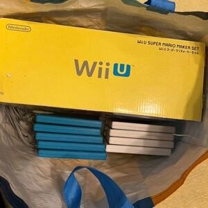 Nintendo Wii U Console Blue and White Bundle Japan Virgin only one left.